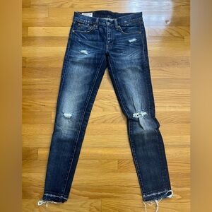 Polo Ralph Lauren Tompkins Skinny Jean with distressing